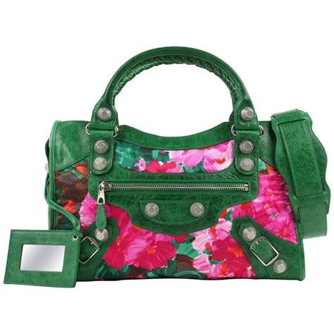 balenciaga paris floral green.